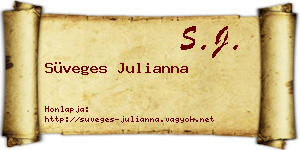 Süveges Julianna névjegykártya