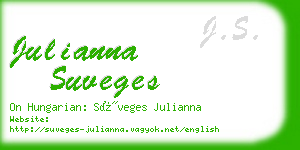 julianna suveges business card